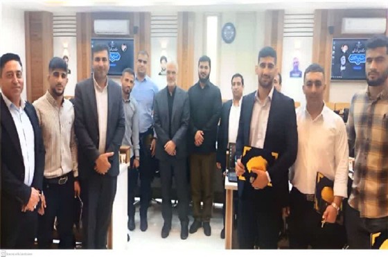با پیگیری و توسط هیئت کشتی خوزستان و در مراسمی با حضور دکتر حسینی محراب :